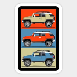 FJ Cruiser Pop Art Sticker